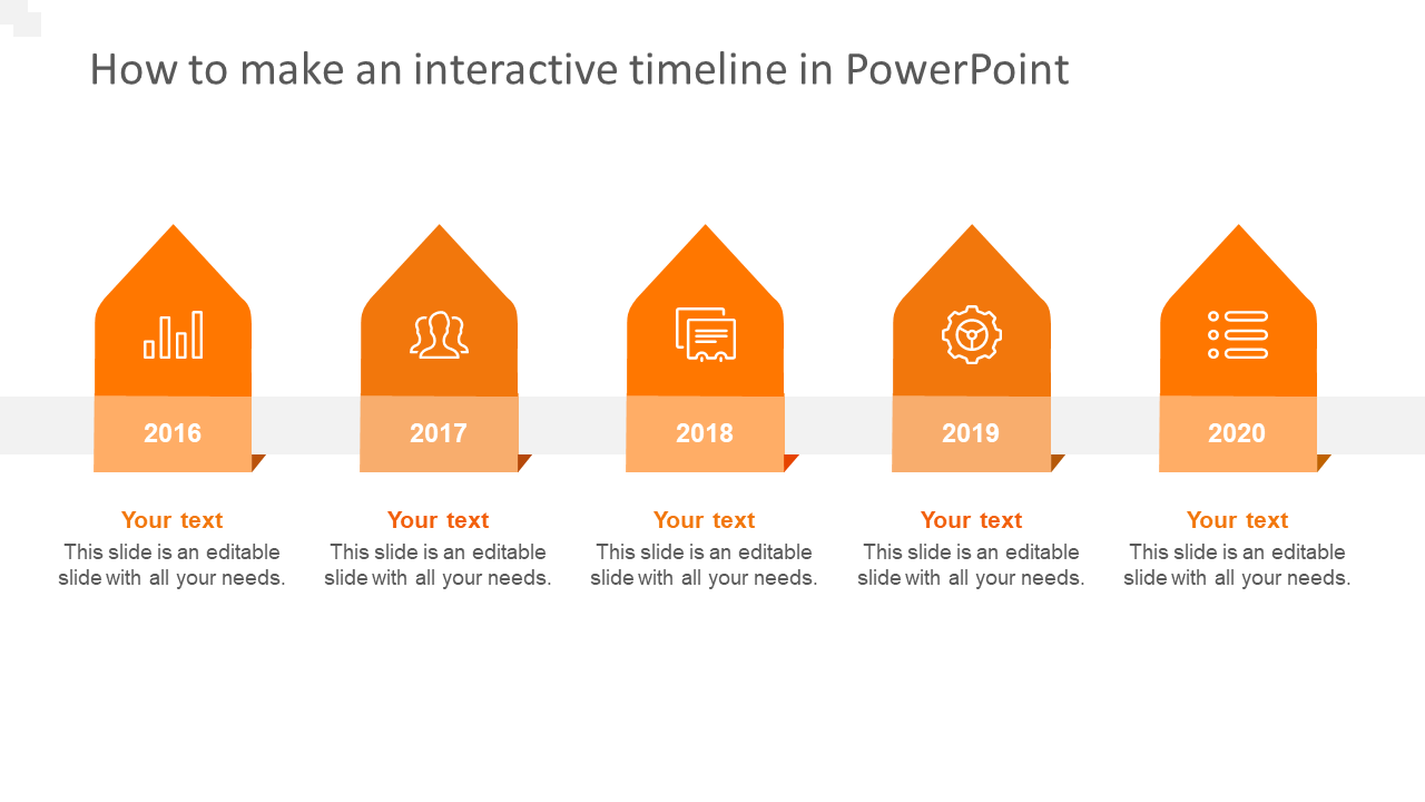 Free - Use How To Make An Interactive Timeline In PowerPoint